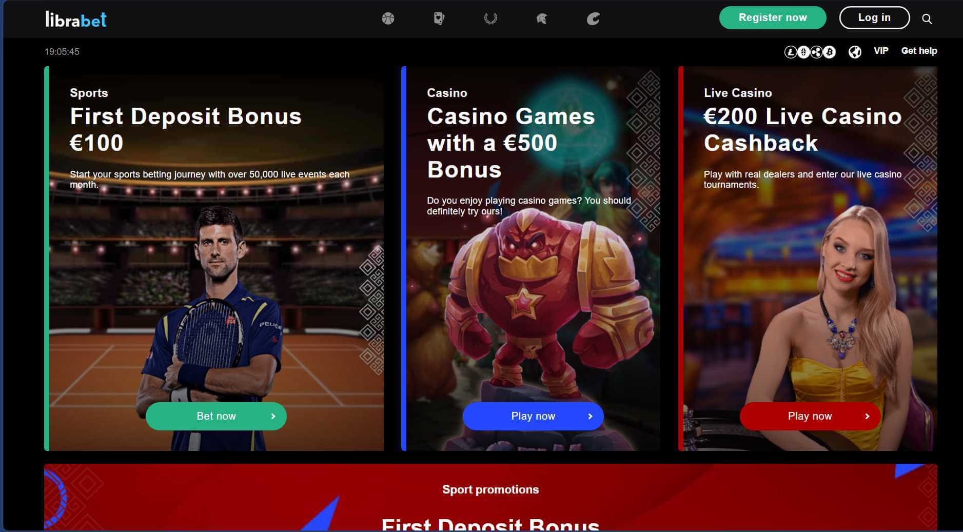 Librabet website screenshot